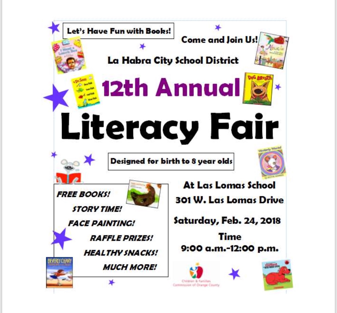 Annual Literacy Fair Flyer
